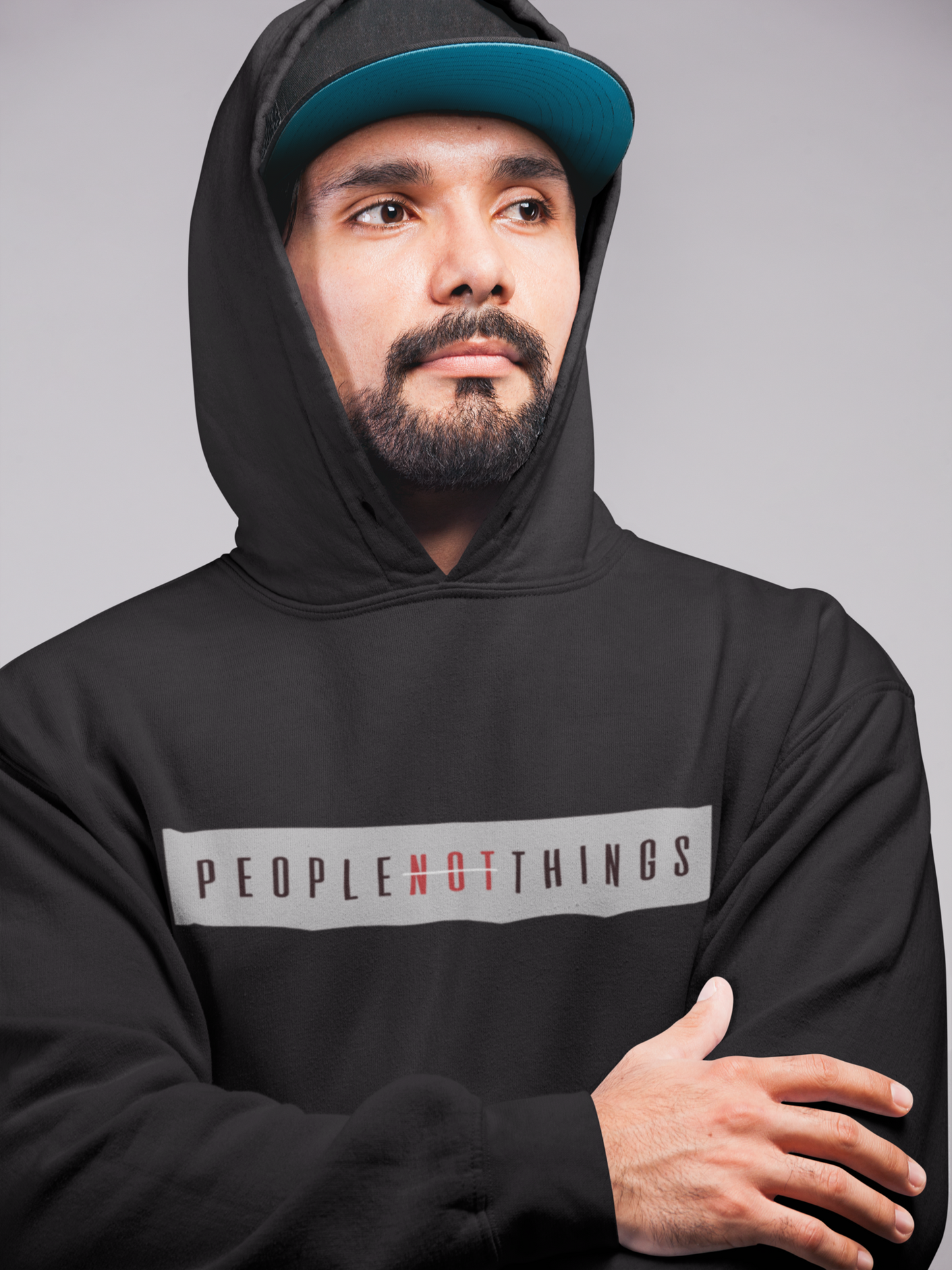 Hoodie - People Not Things Logo (Embroidery)