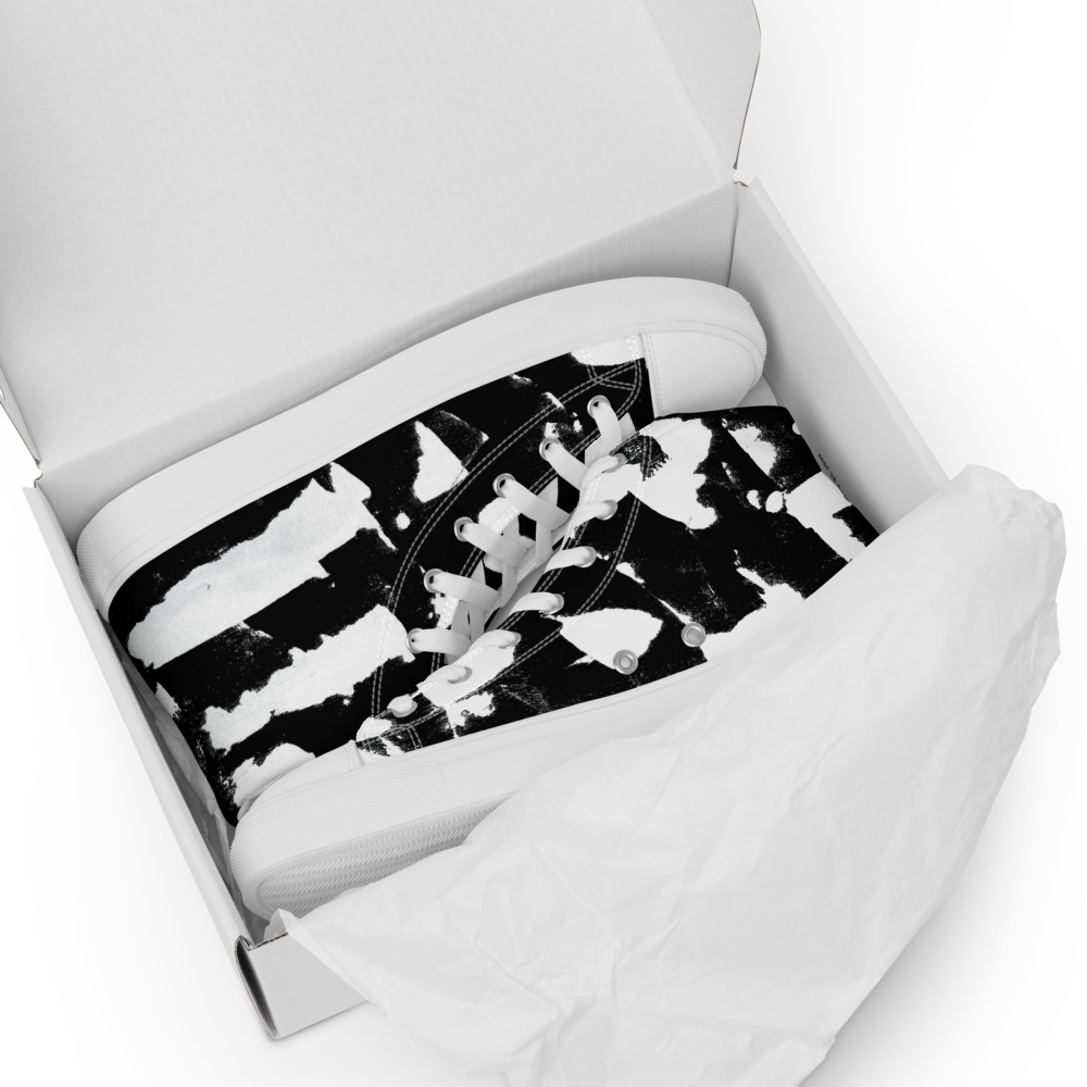 Black High Tops Women's - Barrier Strokes