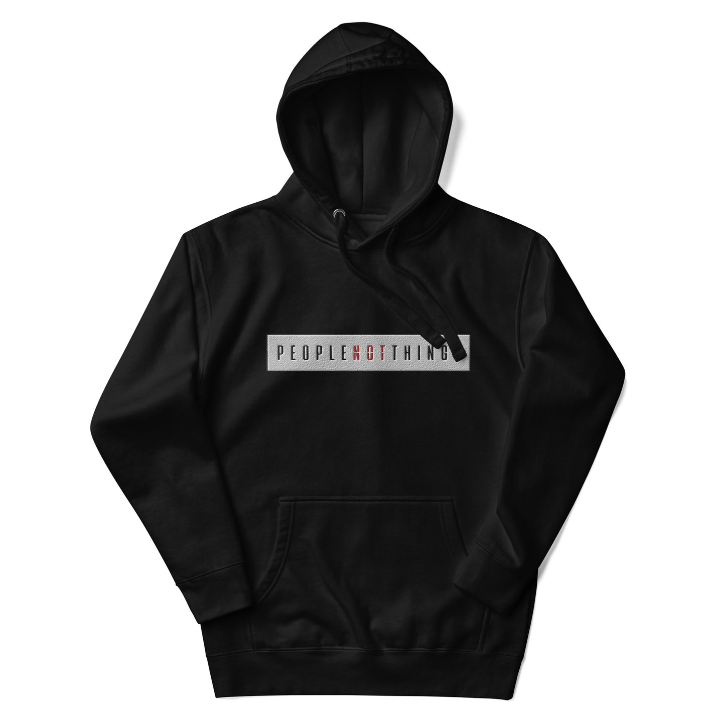 Hoodie - People Not Things Logo (Embroidery)