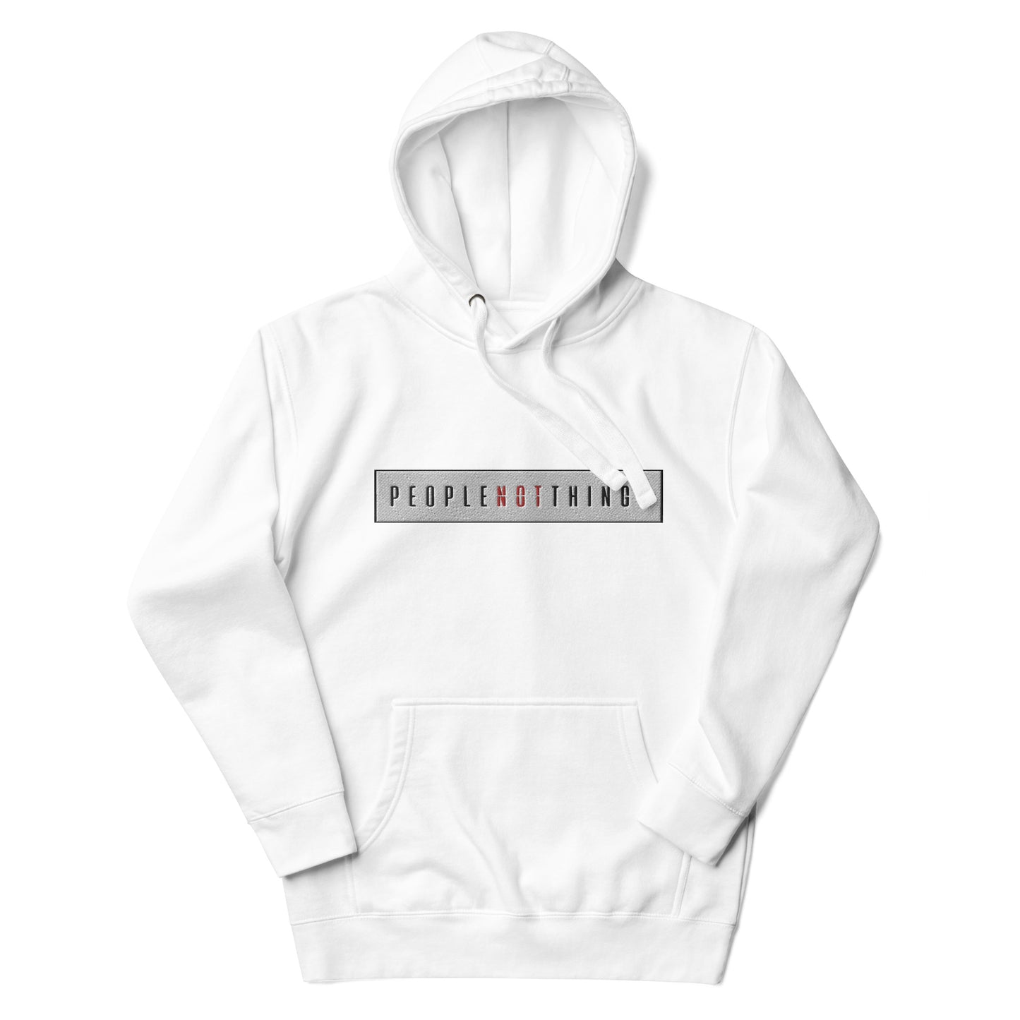 Hoodie - People Not Things Logo (Embroidery)