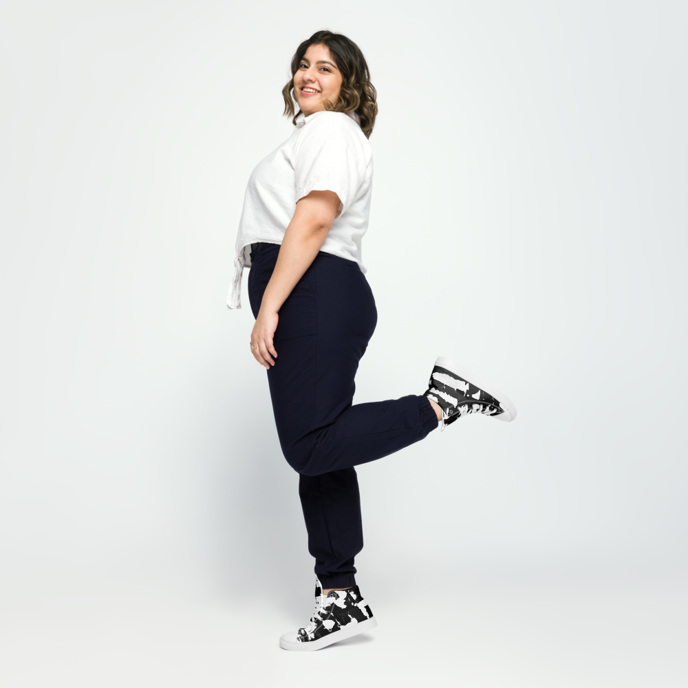 Black High Tops Women's - Barrier Strokes