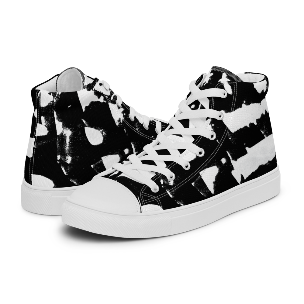 Black High Tops Women's - Barrier Strokes